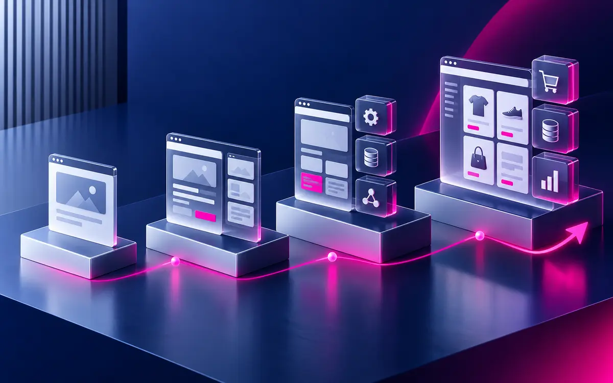 Уровни развития сайта и выбор редакции платформы
